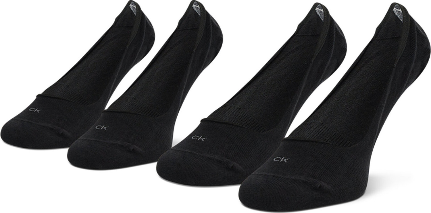 Sada 2 párů dámských ponožek Calvin Klein 701218767 Black 001