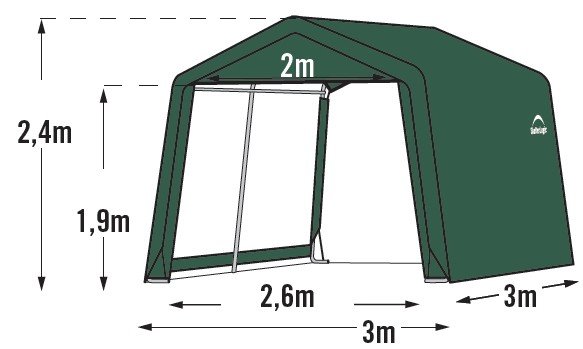 Plachtový přístřešek SHELTERLOGIC 3,0 x 3,0 m 70335eu