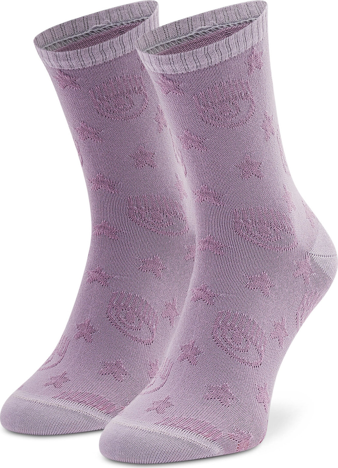 Dámské klasické ponožky Chiara Ferragni 73SB0J25 Violet Tulle 303