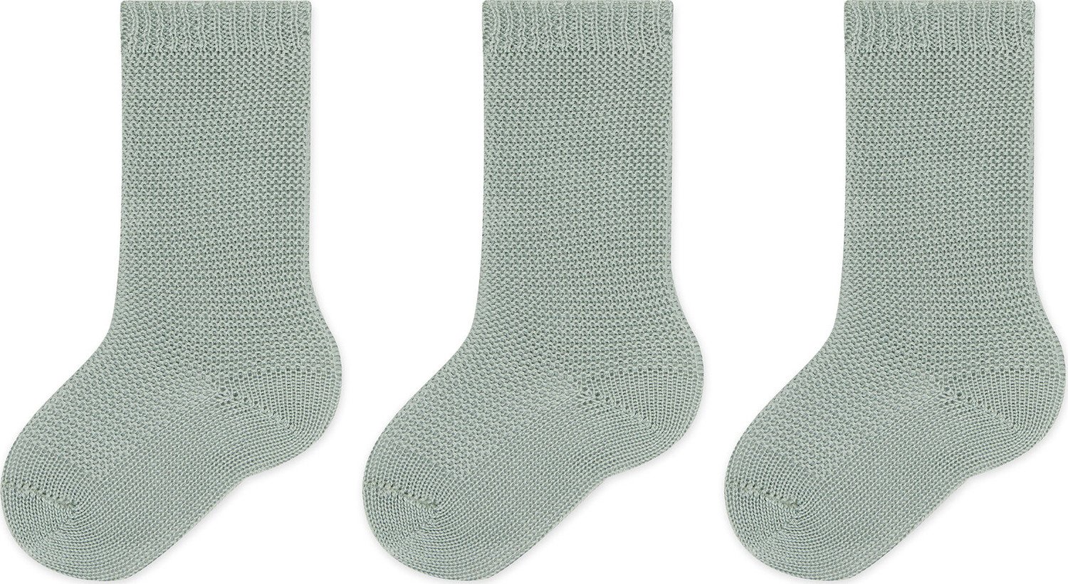 Sada 3 párů dětských vysokých ponožek Condor 2.008/2 Dry Green 0756