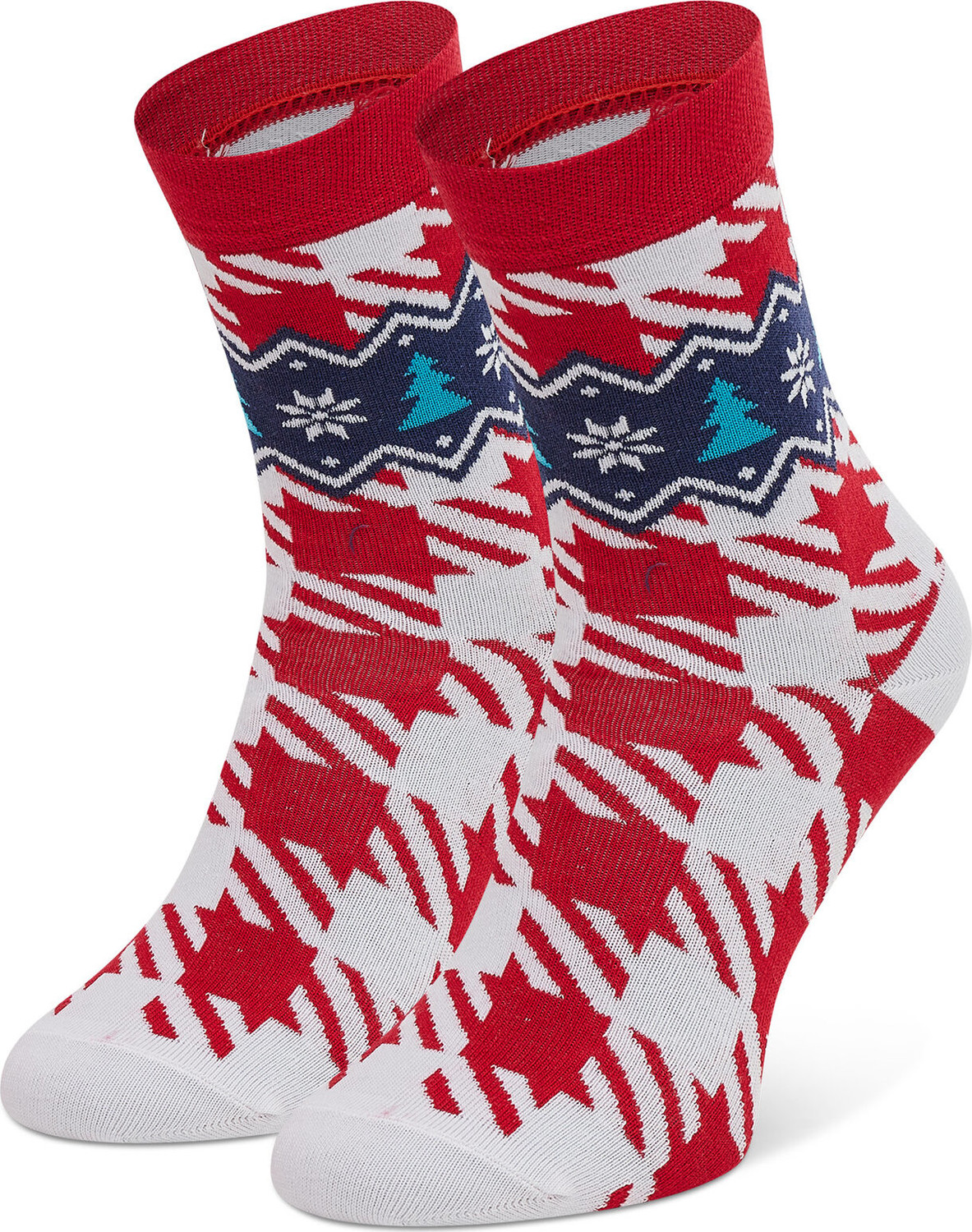Dámské klasické ponožky Freakers LDSWI-RWH Červená
