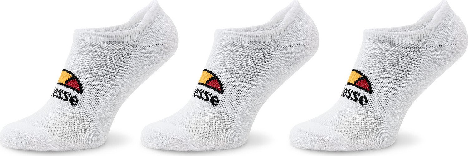 Sada 3 párů kotníkových ponožek unisex Ellesse Rebi Trainer SBMA2300 White 908