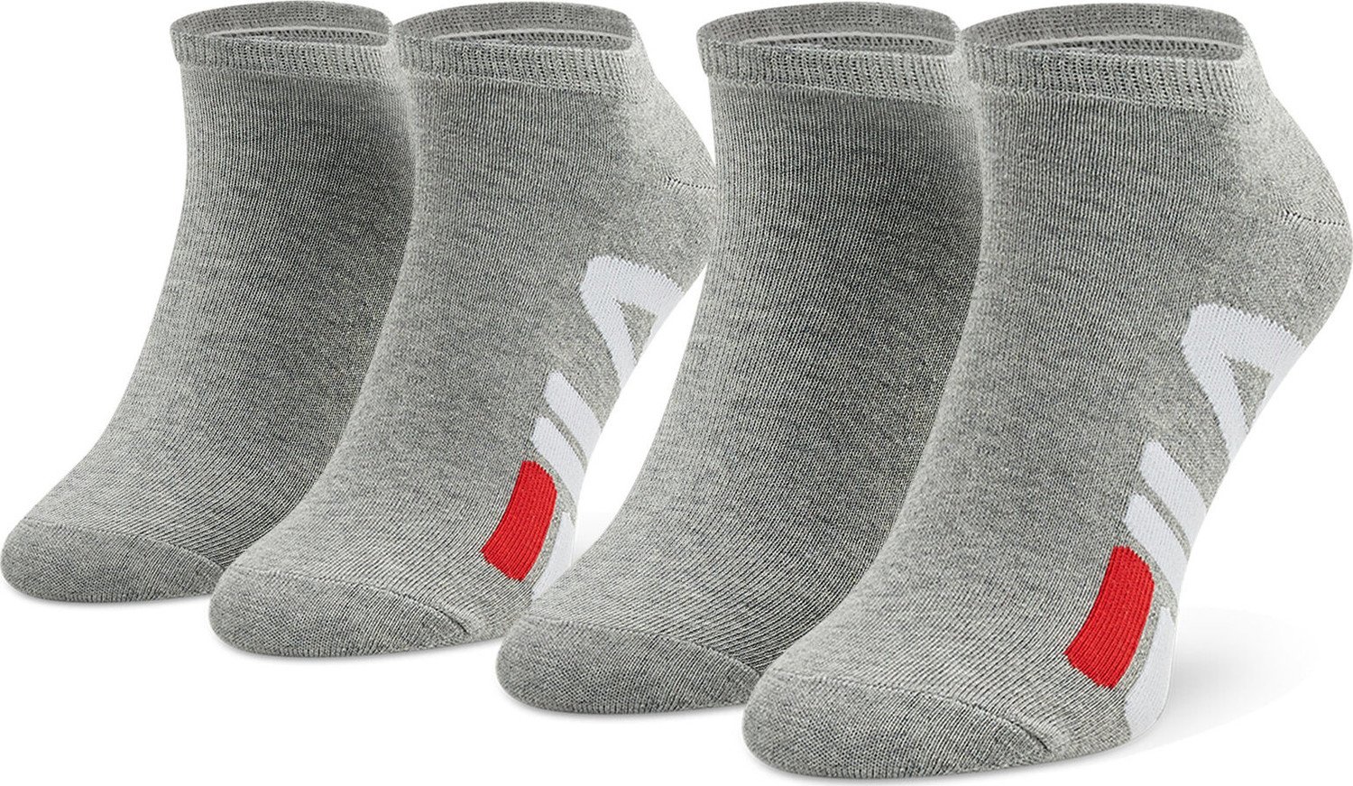 Sada 2 párů nízkých ponožek unisex Fila Invisible F9199 Grey