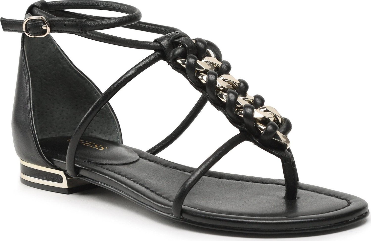 Sandály Guess Cadha FL6CDH LEA21 BLACK