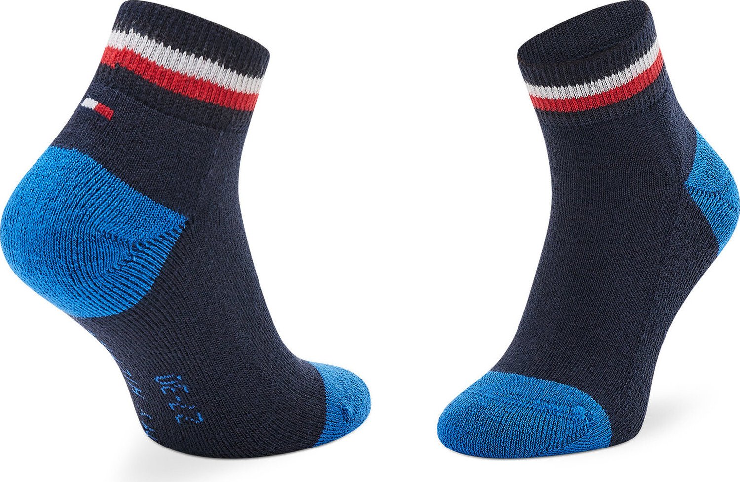 Sada 2 párů dětských vysokých ponožek Tommy Hilfiger 100001501 Midnight Blue 563