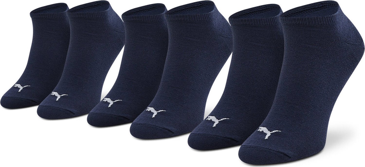 Sada 3 párů nízkých ponožek unisex Puma Sneaker 906807 27 Navy