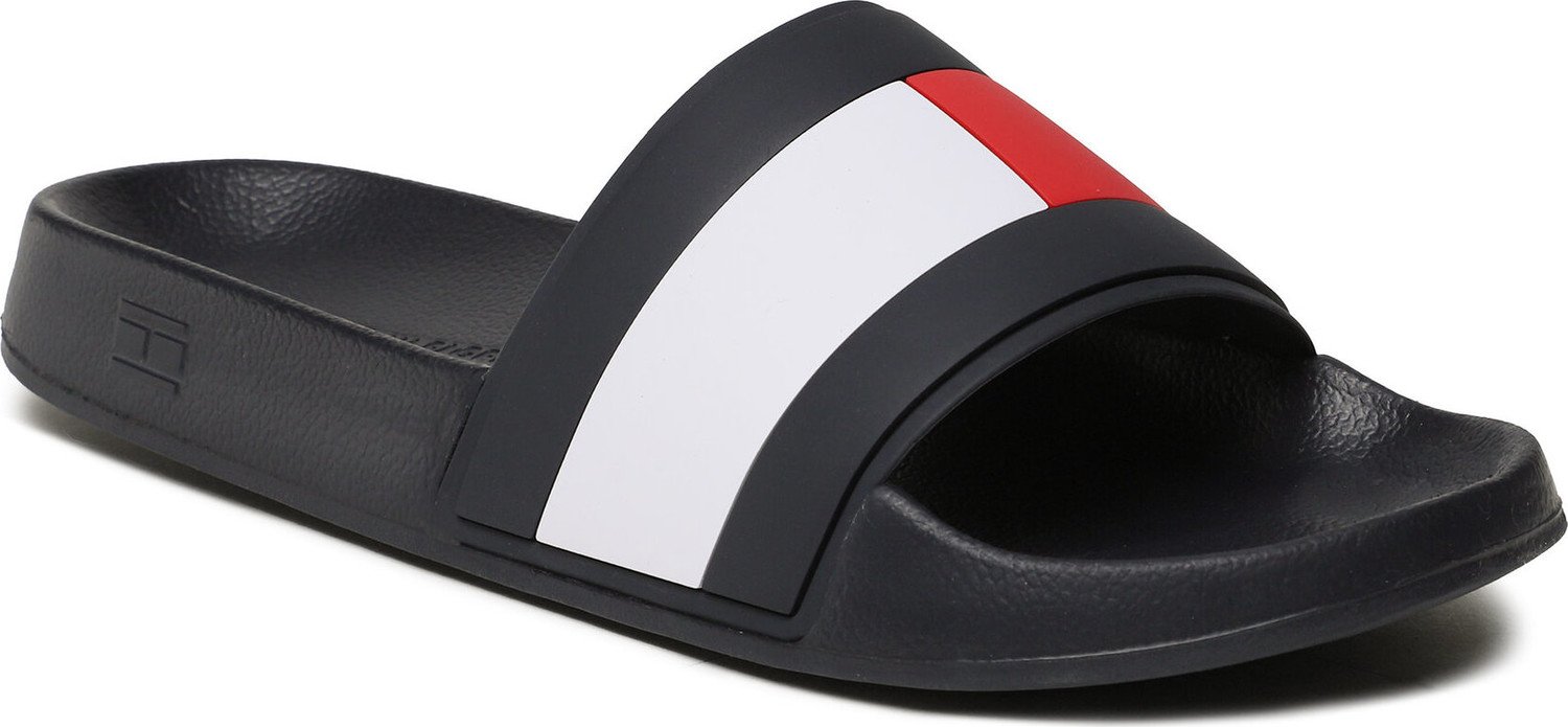 Nazouváky Tommy Hilfiger Rubber Th Flag Pool Slide FM0FM04236 Desert Sky DW5