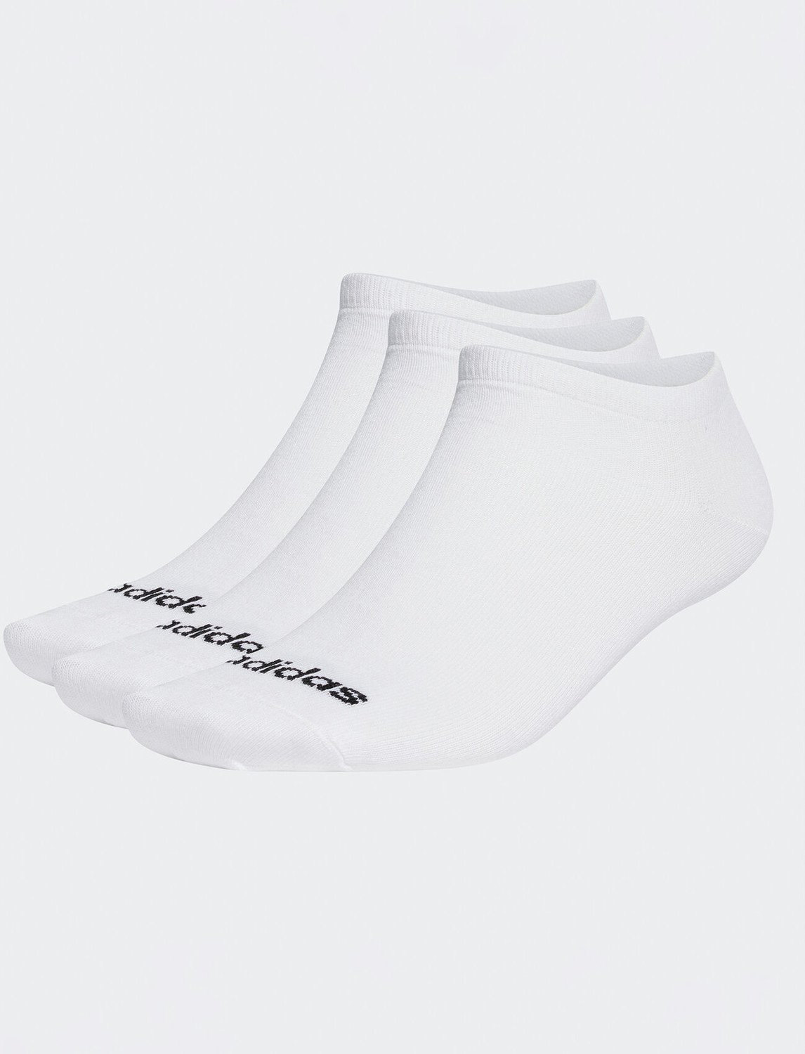 Kotníkové ponožky Unisex adidas Thin Linear Low-Cut Socks 3 Pairs HT3447 white/black