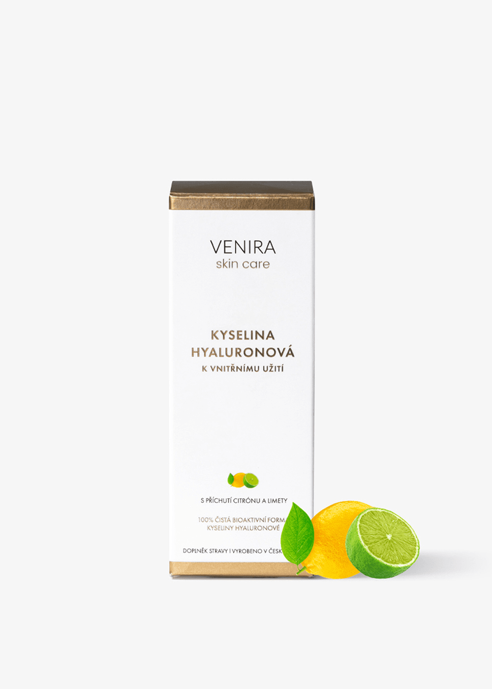 Venira Kyselina hyaluronová k vnitřnímu užití, citron-limetka 50 ml