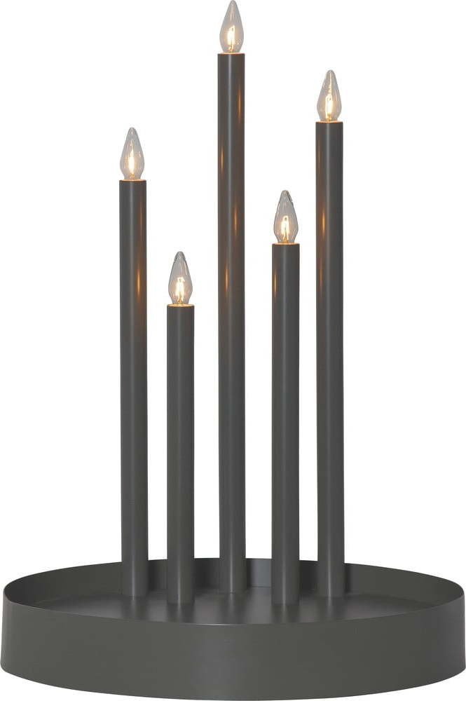 Černá světelná dekorace ø 32 cm Deco – Star Trading