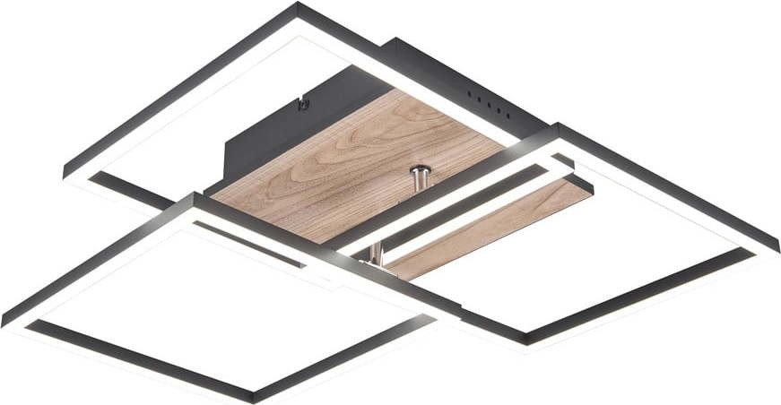 Hnědé LED stmívatelné stropní svítidlo 39x42 cm Mobile – Trio