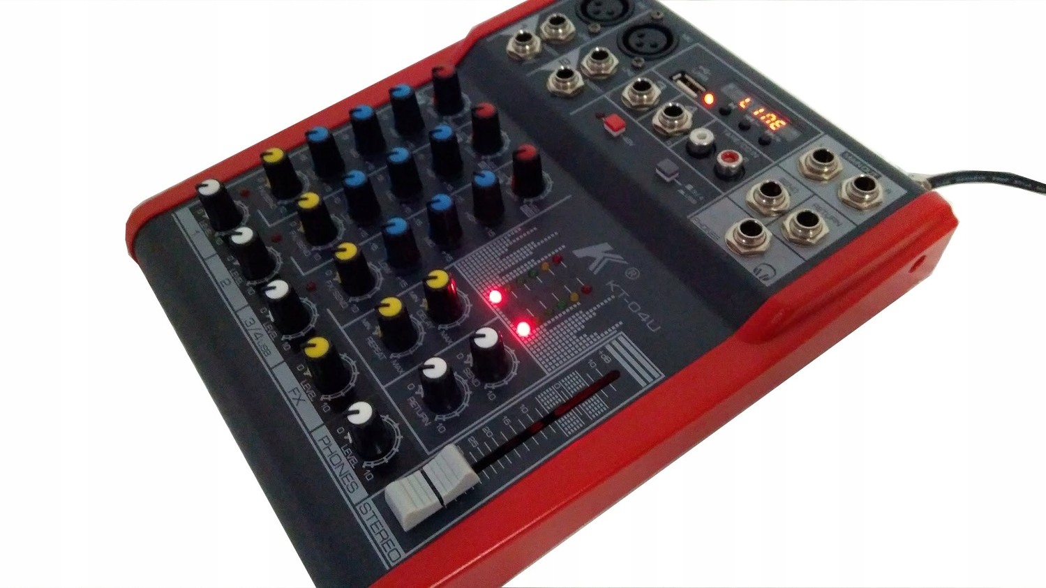 Mixér mixer pro 2 mikrofony a 2 instrukce. Usb MP3