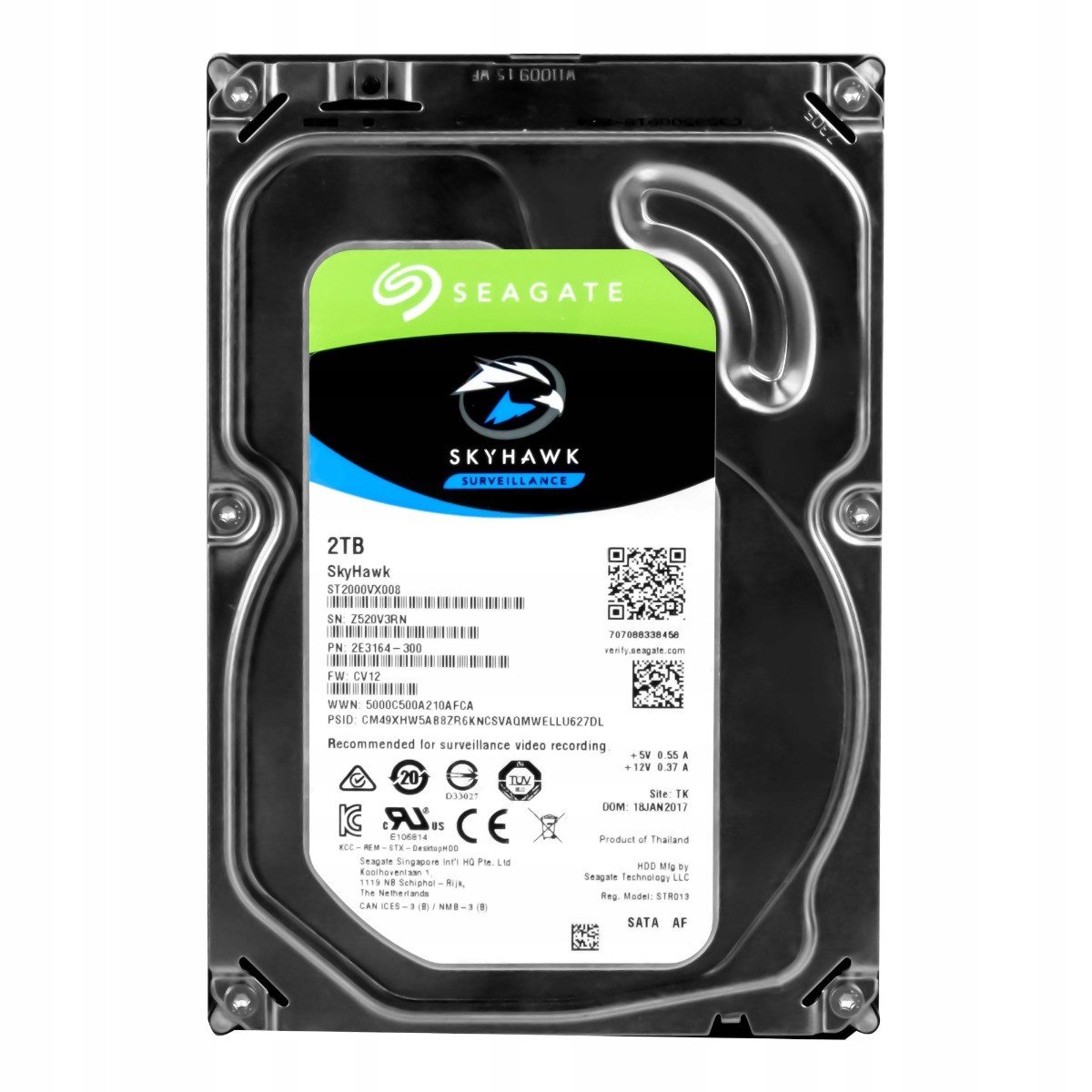 Seagate 2TB 7,2K 64MB Sata III 3,5'' ST2000VX008