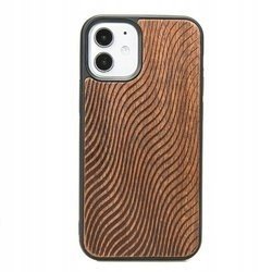 Dřevěné Pouzdro Pro Iphone 12 Mini Vlny Merbau Case