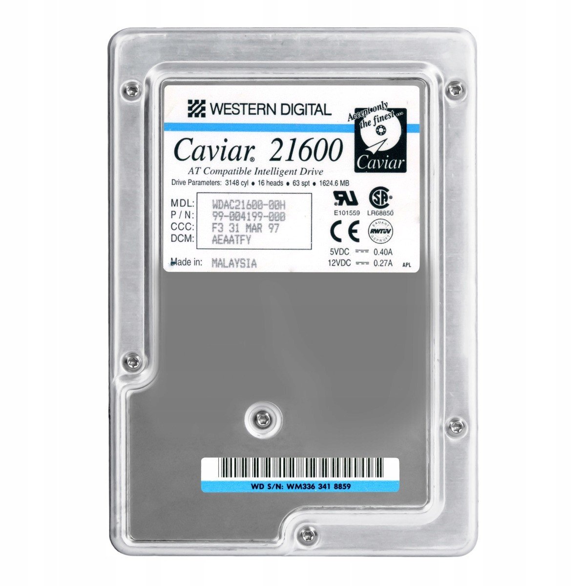 Wd Caviar 21600 1.6GB 5.2K Ata 3.5'' WDAC21600-00H