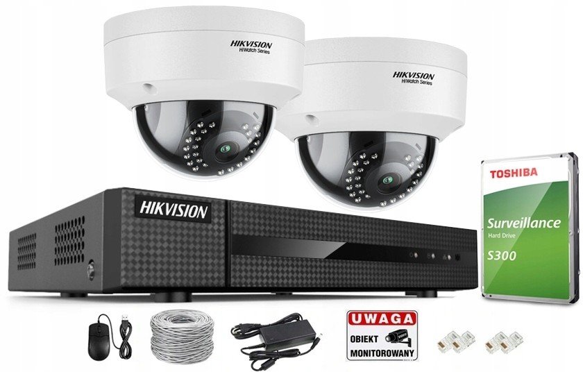 Hikvision 4Mpx Ip PoE monitorovací sada HWI-D140H