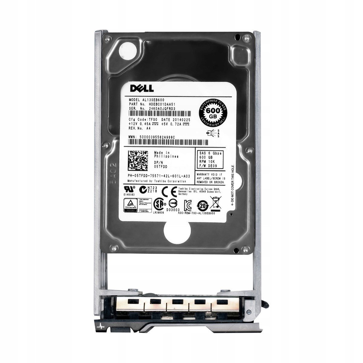 Dell 05TFDD 600GB SAS-2 10K 64MB 2.5'' AL13SEB600