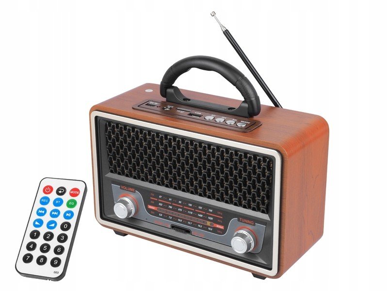 Přenosné rádio Retro MK-197 Bluetooth Usb dálkové ovládání