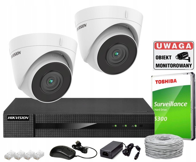 Venkovní monitorovací sada Hikvision Ip 4Mpx