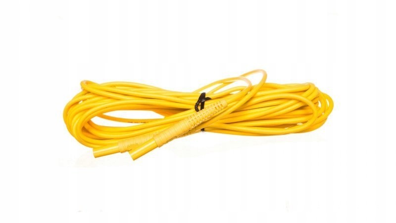 Měřicí kabel 10m žlutý /banánové zástrčky/ Waprz