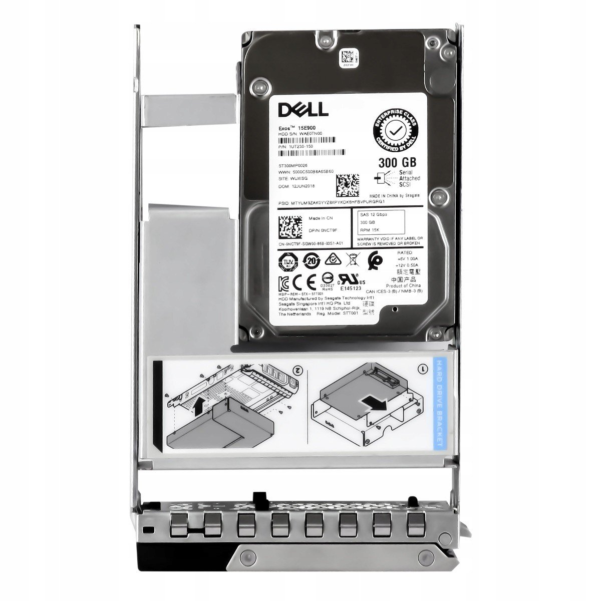 Dell 0NCT9F 300GB 15K 256MB SAS-3 3,5' ST300MP0026