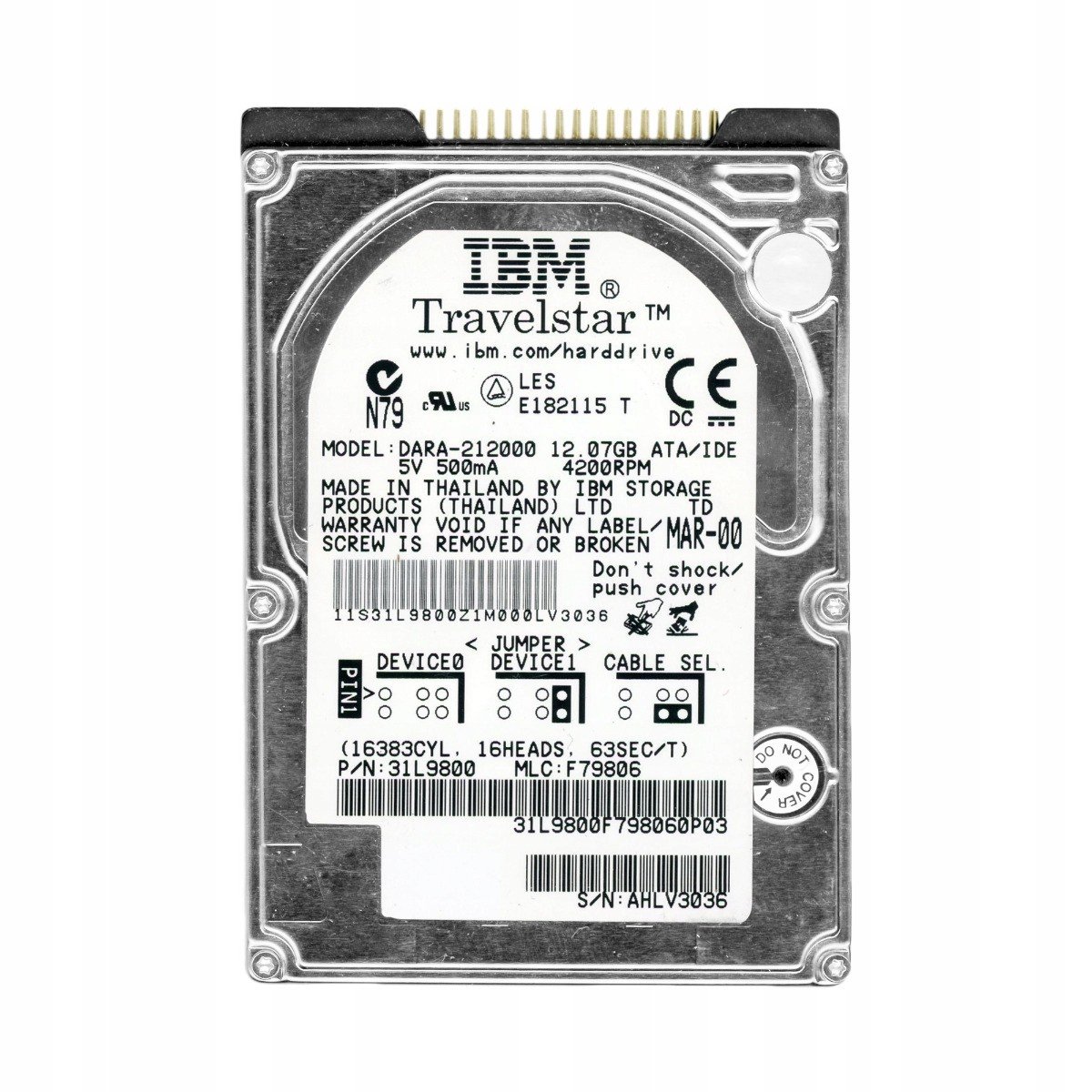 Ibm TravelStar 12GN 12GB 4.2K Ata 2.5' DARA-212000