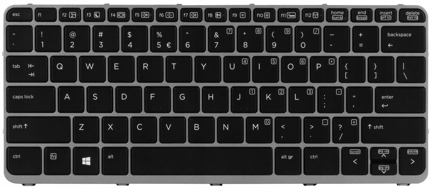 Hp 804214-B31 752962-B31 Qwerty Us Folio 1020 G1