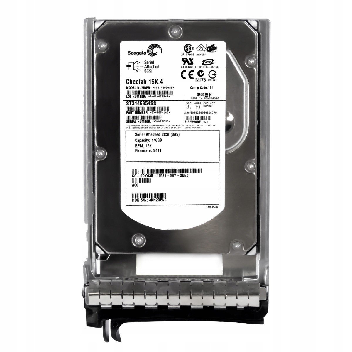 Dell 0DY635 146GB 15K 8MB Sas 3.5'' ST3146854SS