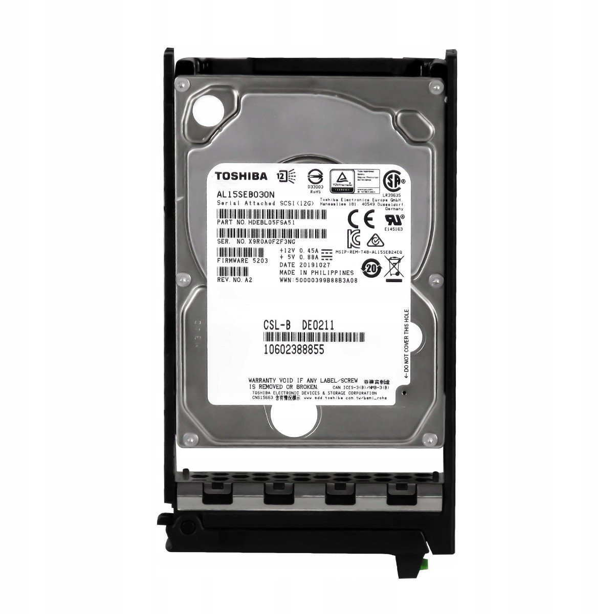 Fujitsu 10602388855 300GB SAS-3 2.5'' AL15SEB030N