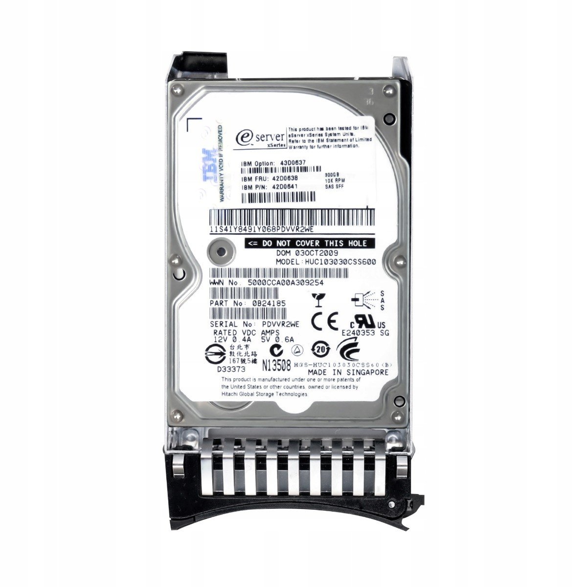 Ibm 42D0638 300GB 10K 64MB SAS-2 2.5'' 42D0641