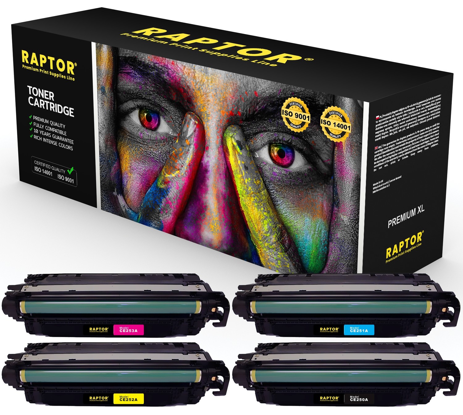 4x Toner Do Hp Color LaserJet CM3530FS CM3530 Mfp