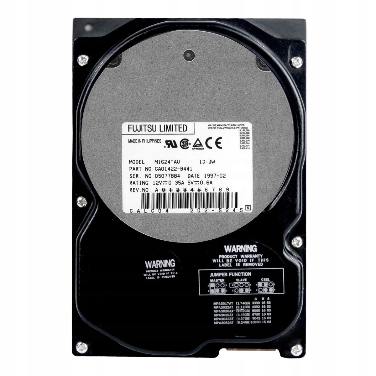 Fujitsu CA01422-B441 2.1GB 5.4K Ata 3.5'' M1624TAU