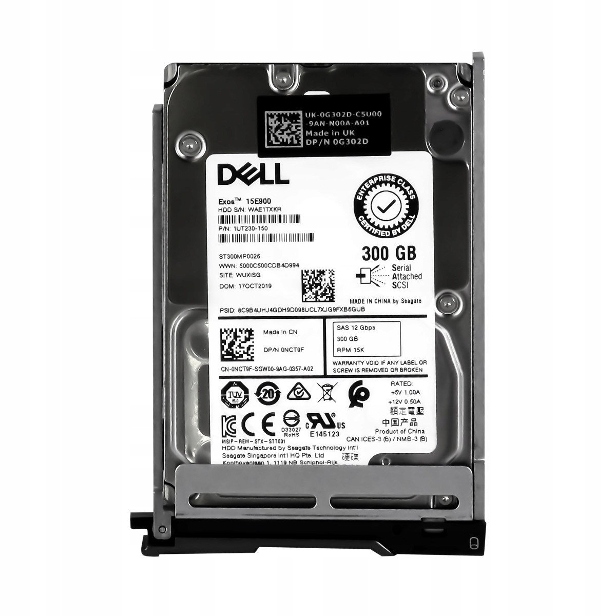 Dell 0NCT9F 300GB SAS-3 15K 256MB 2,5' ST300MP0026
