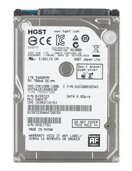 pevný disk Hdd 1TB 1000GB Hgst C5K1000-1000