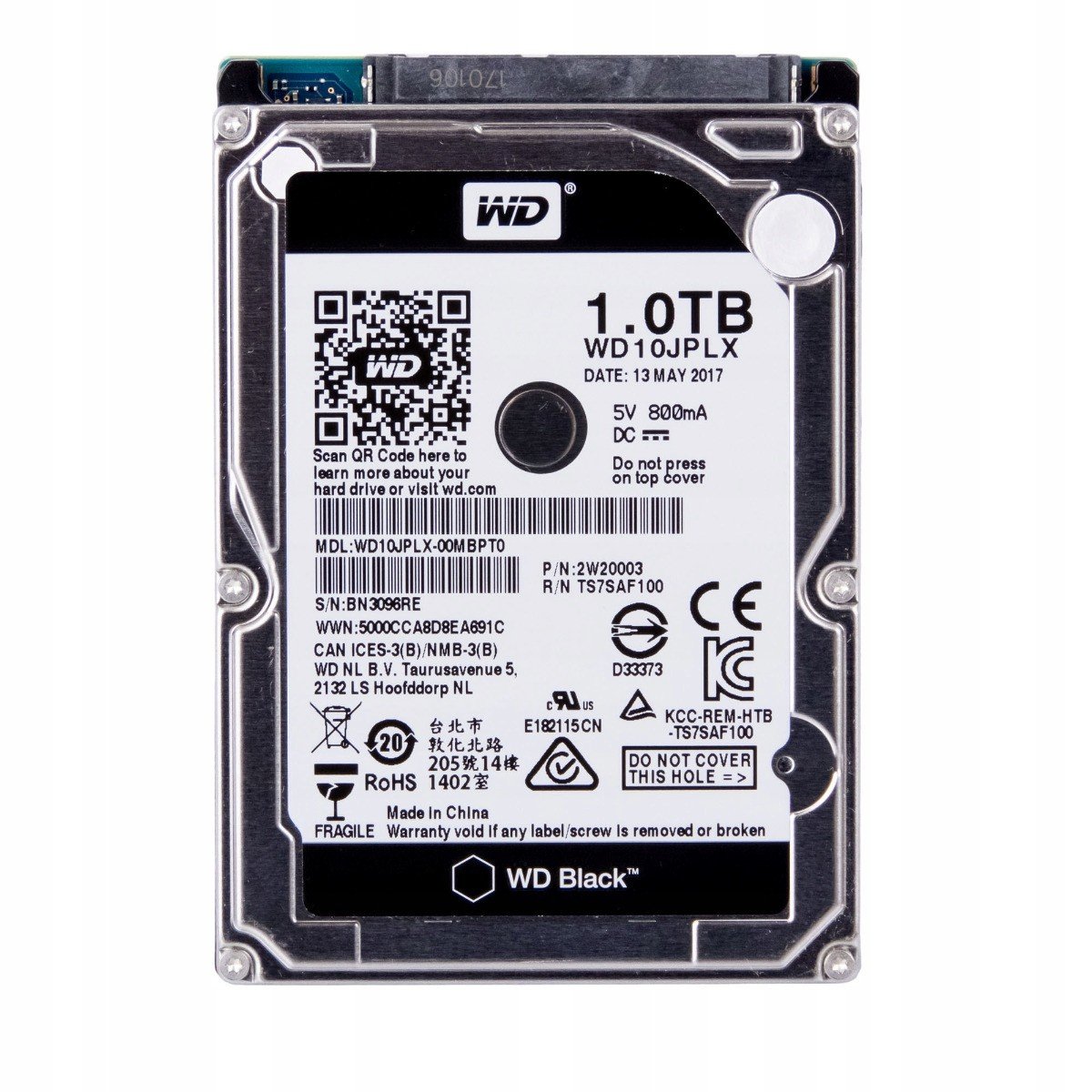 Wd Black 1TB 7.2K 32MB Sata III 2.5'' WD10JPLX
