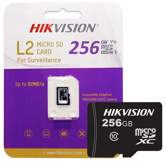 256Gb microSD karta pro Ip kamery Hikvision Ezviz