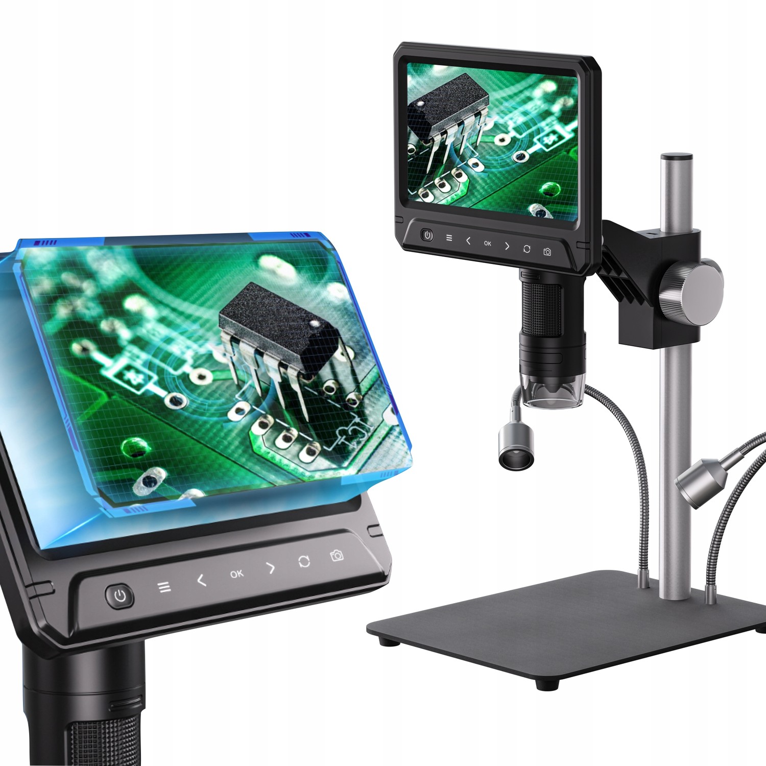 Mikroskop LCD Ekran Hd 7 Palcový Zoom x1200 12MPix