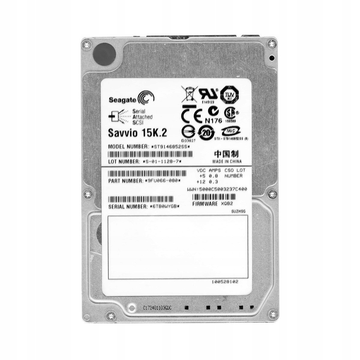 Seagate Savvio 146GB 15K SAS-2 2,5'' ST9146852SS