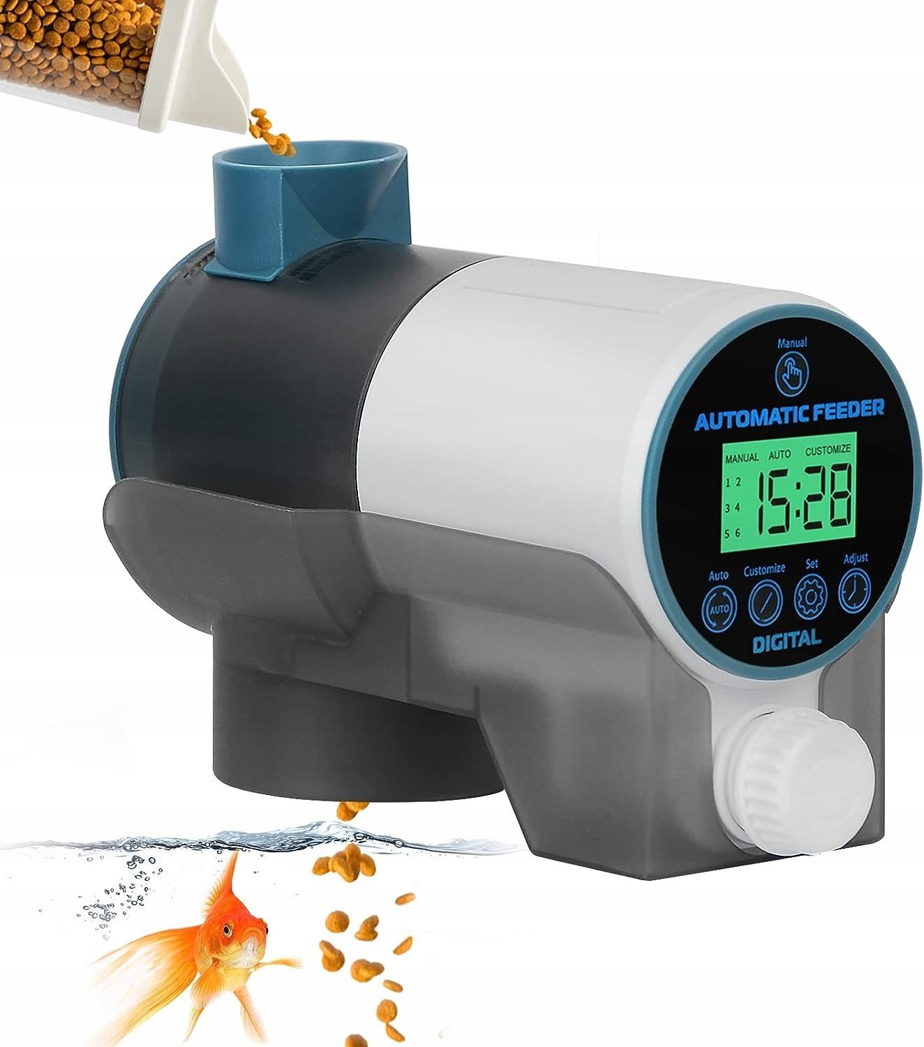 Dávkovač Krmiva Automatický S LCD Displejem