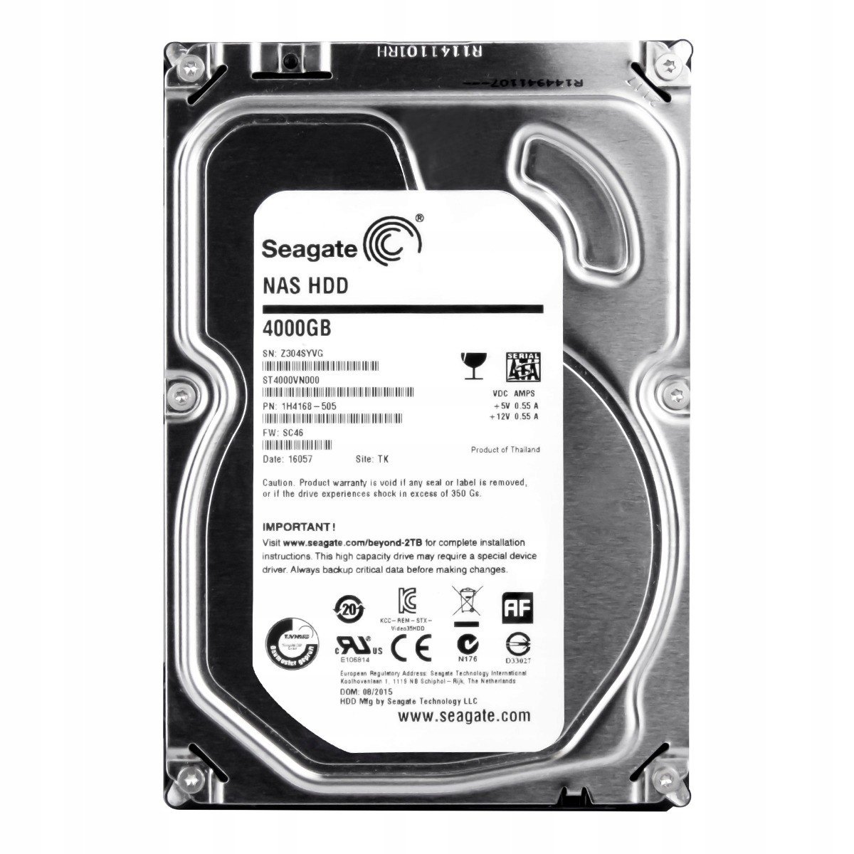 Seagate 4TB 5.9K 64MB Sata III 3.5'' ST4000VN000