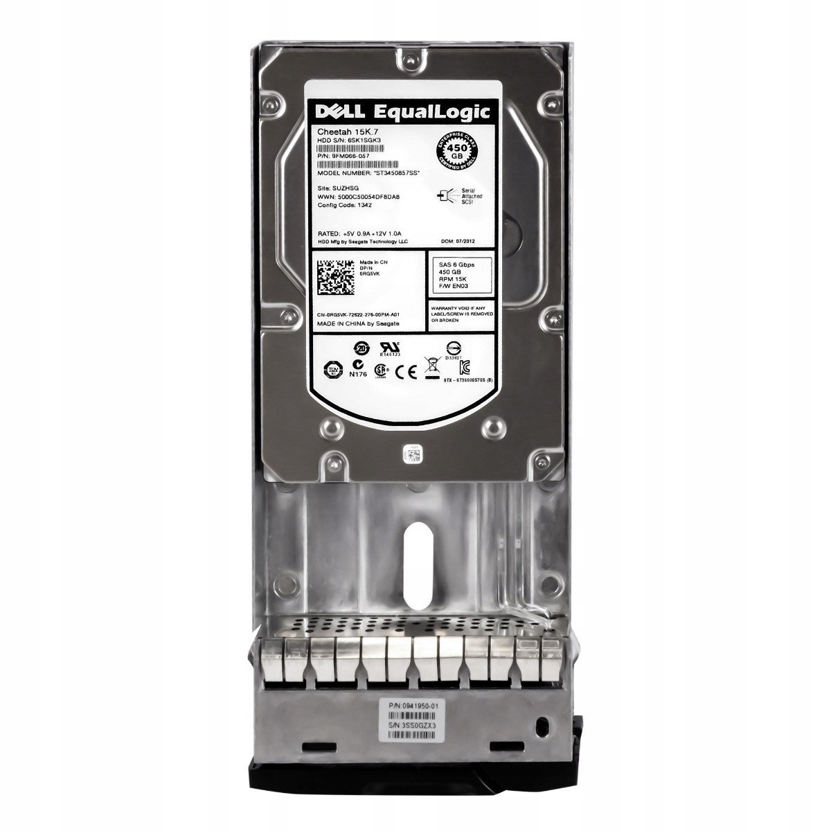 Dell 0RG5VK 450GB 15K 16MB SAS-2 3,5' ST3450857SS