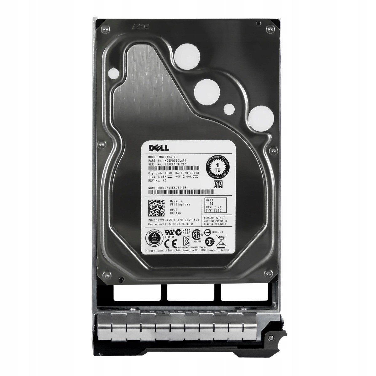 Dell 0D3YV6 1TB 7.2K 64MB Sata III 3.5' MG03ACA100