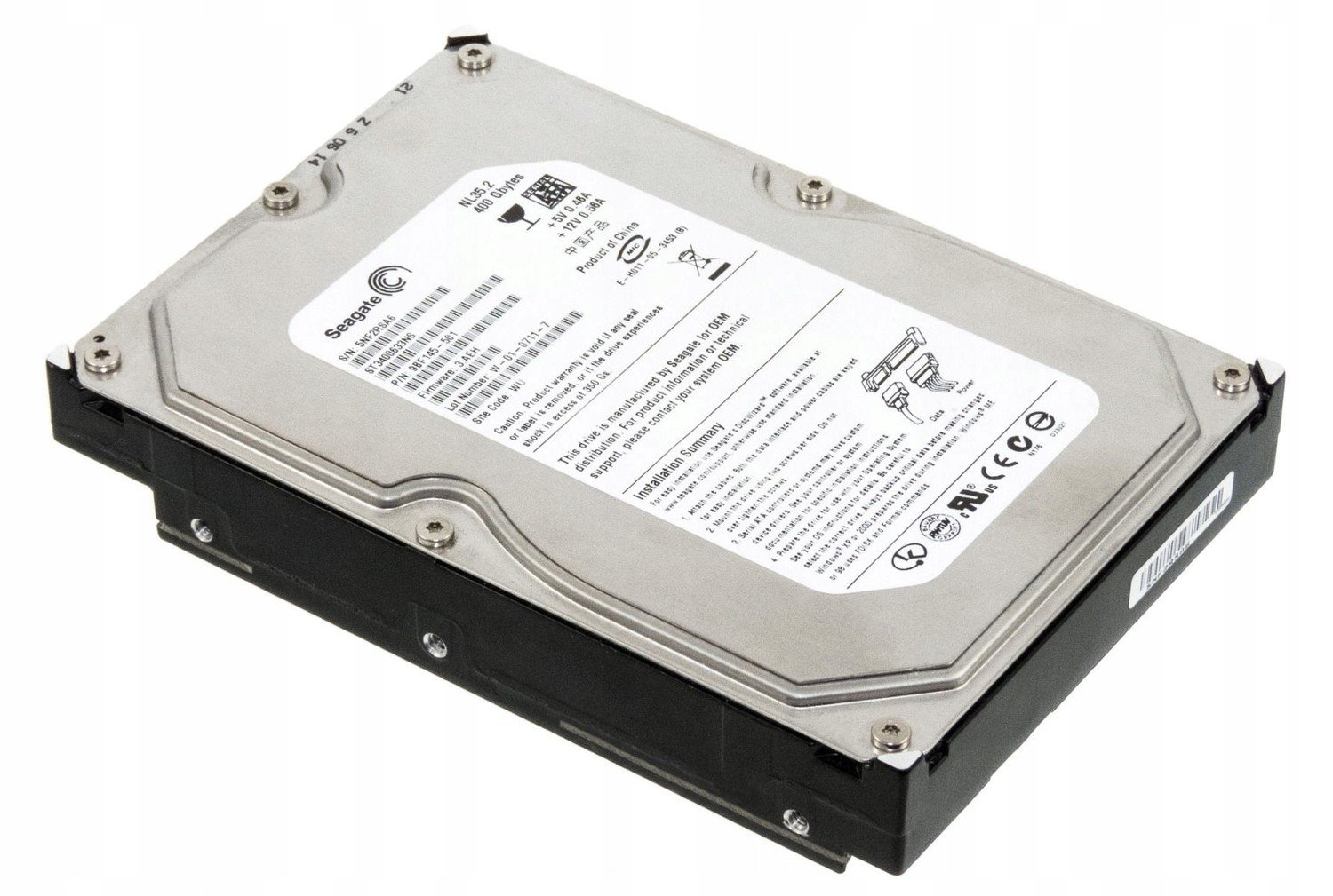 Seagate ST3400633NS 400GB Sata II 7200RPM 3.5''