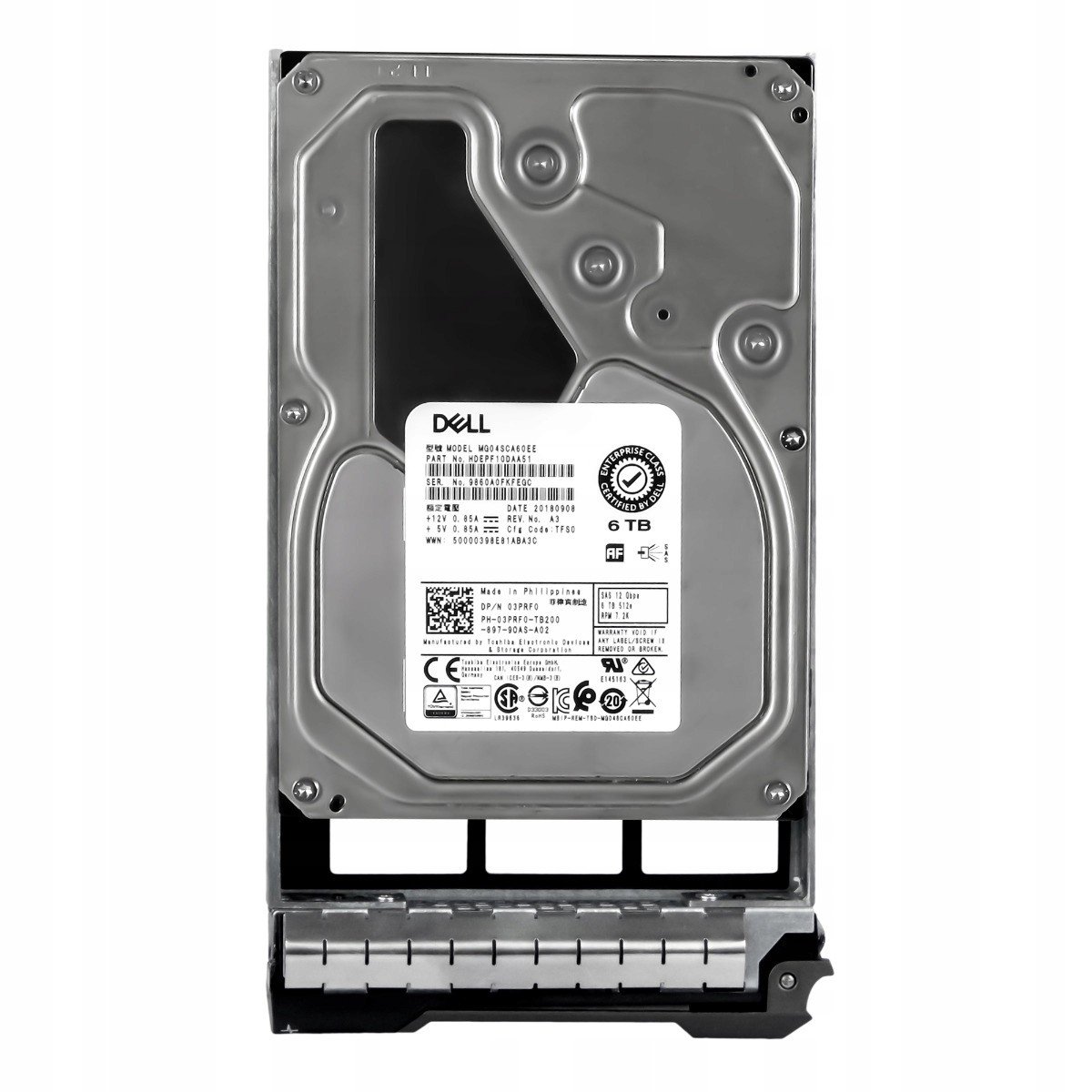 Dell 03PRF0 6TB 7,2K 128MB SAS-3 3,5'' MG04SCA60EE