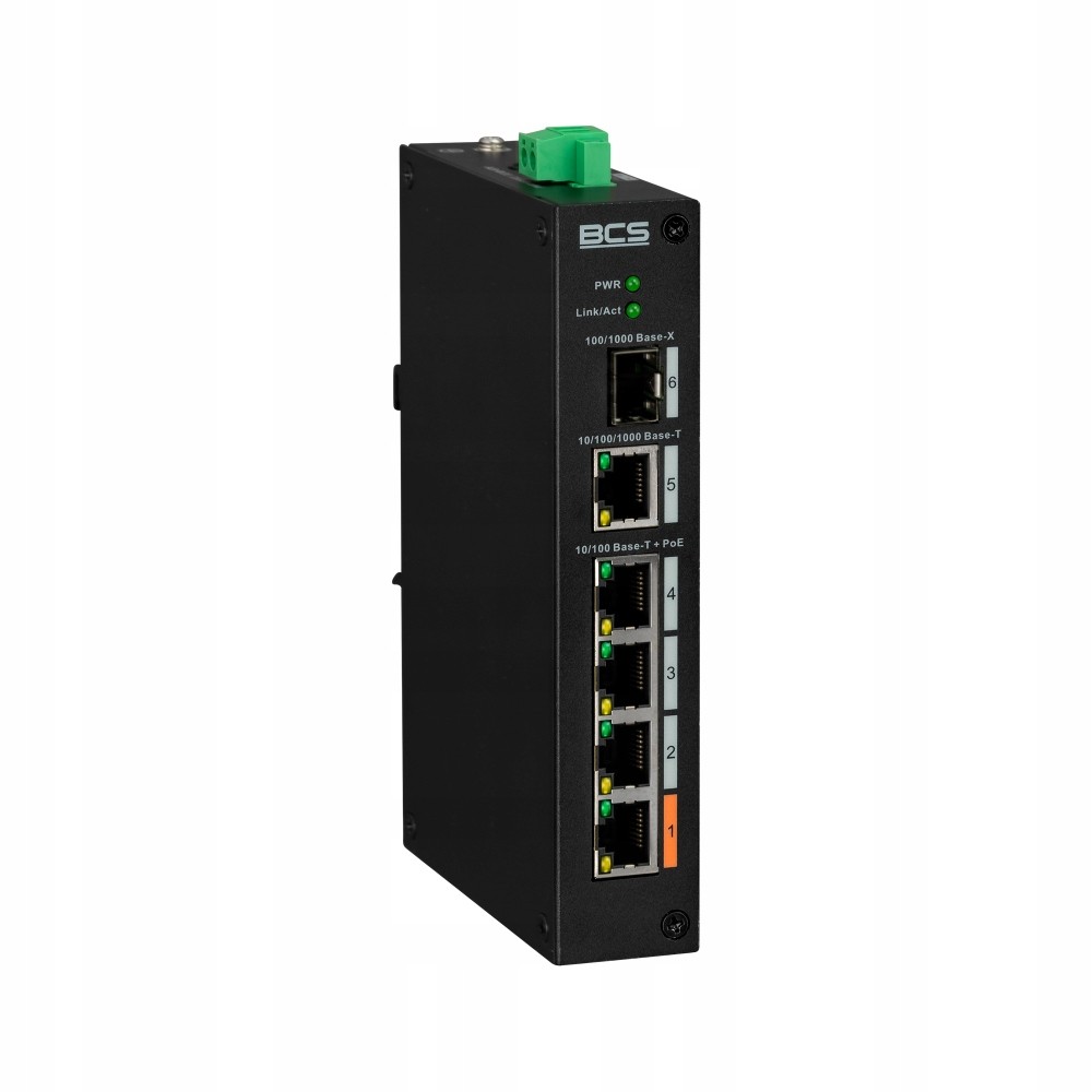 switch 5-portový 4x PoE BCS-L-SP0401G-1SFP(2)
