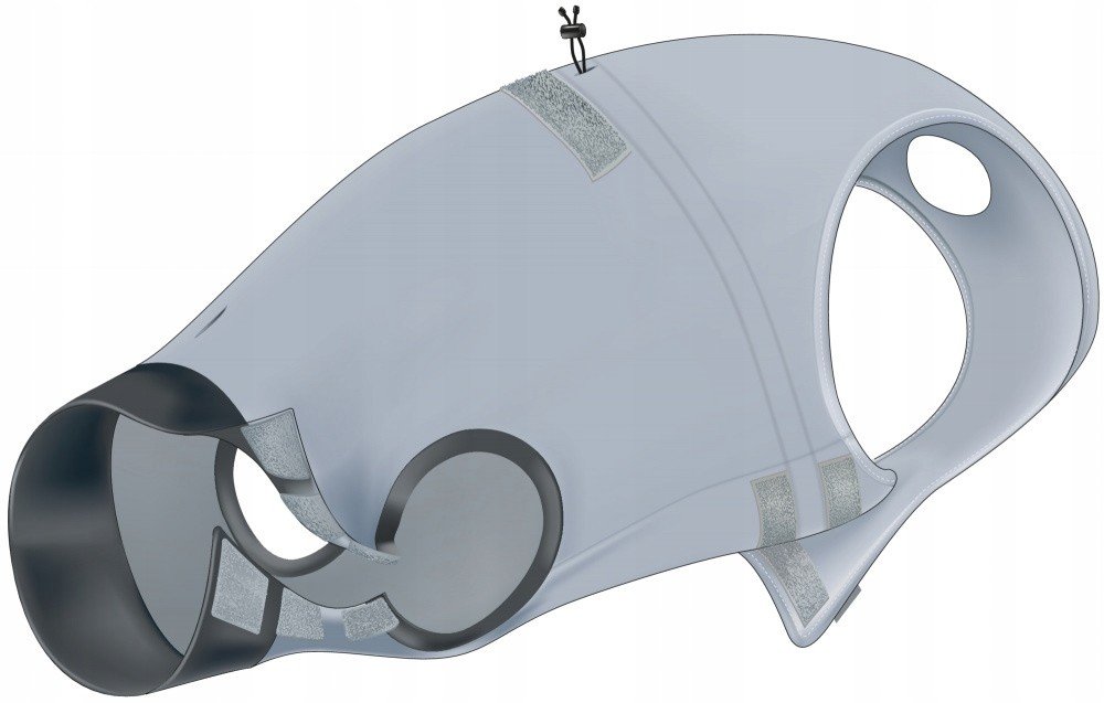 Ochranný obleček Trixie po operaci M–L 50cm šedý