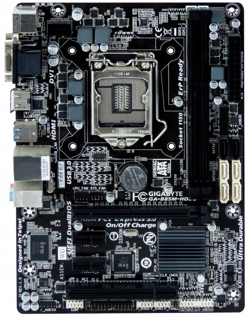 Gigabyte GA-B85M-HD3G LGA1150 DDR3 mATX