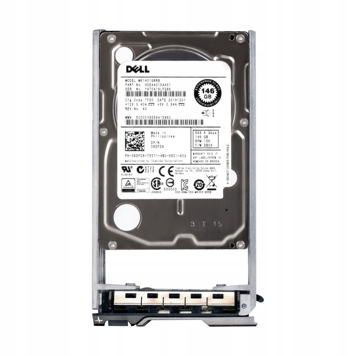 Dell 06DFD8 146GB 15K 32MN SAS-2 2,5'' MK1401GRRB