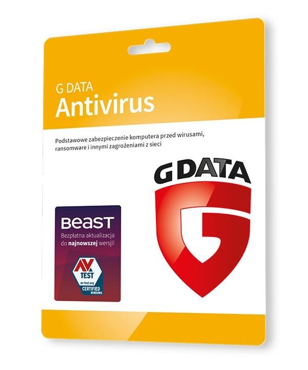 G Data AntiVirus Karta Klíč 1 počítač 2 roky