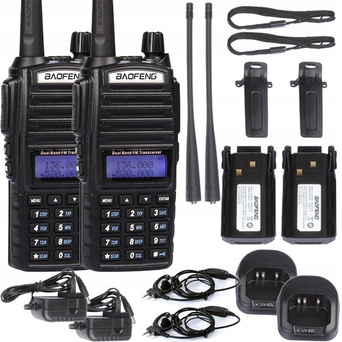 Radiotelefon Baofeng UV-82 Ht 5W 2x